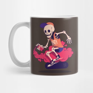 Graffiti Skater Skeleton Mug